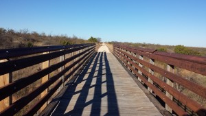 The typical trestle. They use channel steel for the rails and dimension lumber for the tread. These were all very nice.
